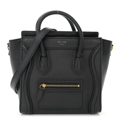 Celine Smooth Calfskin Nano Luggage Black 1 of 13