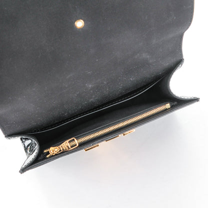 Louis Vuitton Patent Chain Louise MM Black 5 of 6