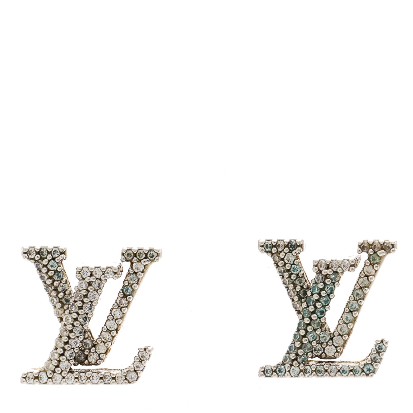 Palladium Crystal LV Iconic Earrings