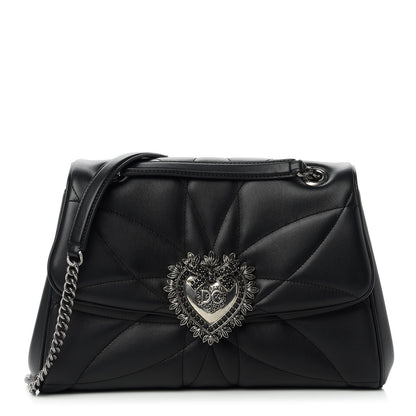 Dolce & Gabbana Lambskin Devotion Shoulder Bag Black 1 of 11