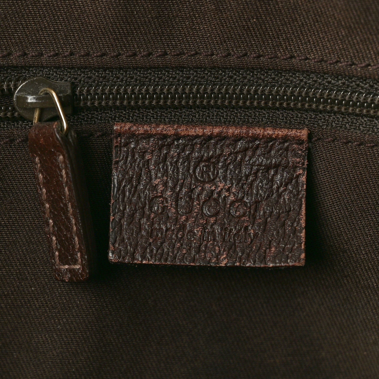 Monogram Medium Abbey Tote Dark Brown