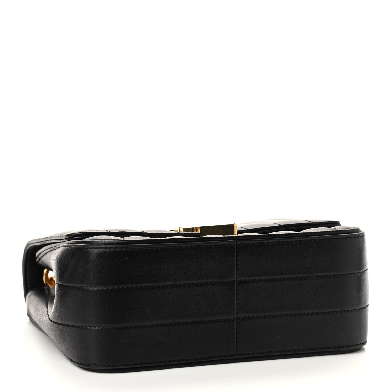Saint Laurent Lambskin Matelasse Monogram Medium Vicky Chain Bag Black 4 of 10