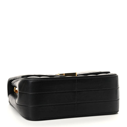 Saint Laurent Lambskin Matelasse Monogram Medium Vicky Chain Bag Black 4 of 10