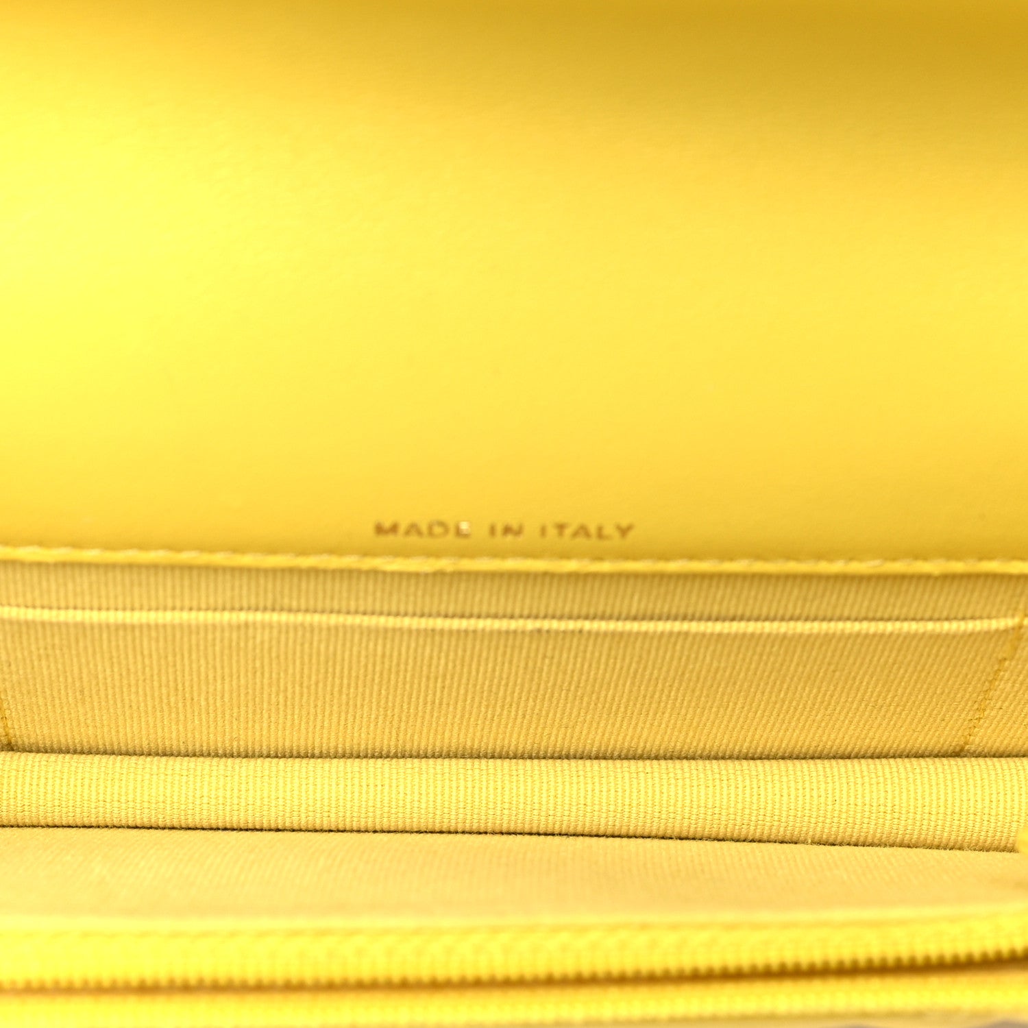 Chanel Lambskin Quilted Chanel 19 Flap Phone Holder With Chain Yellow 5 of 12