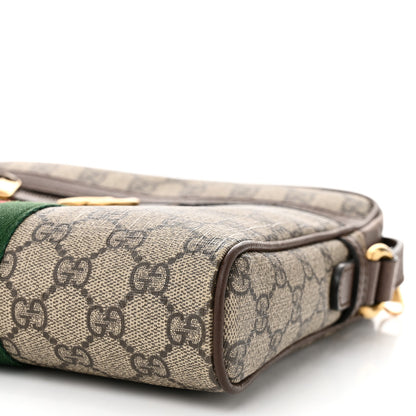 Gucci GG Supreme Monogram Web Small Ophidia Messenger Bag Brown 10 of 10