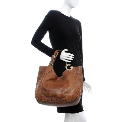 Gucci Grained Calfskin Medium Charlotte Hobo Light Brown 2 of 8