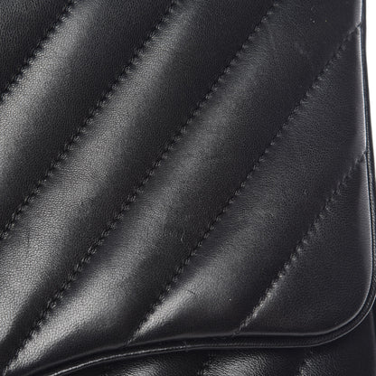 Chanel Lambskin Chevron Jumbo Leo Lion Flap Black 16 of 19