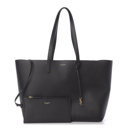Saint Laurent Calfskin Large Shopping Tote Black 1 of 13