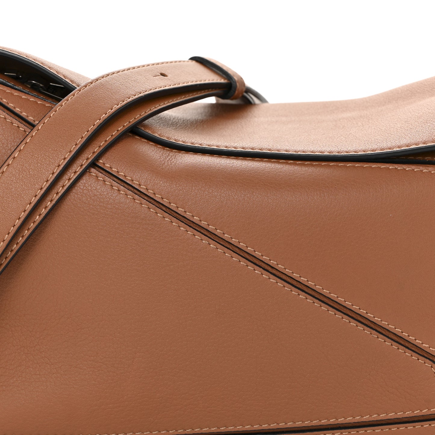 Calfskin Small Puzzle Bag Tan