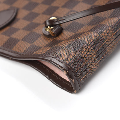 Louis Vuitton Damier Ebene Neo Neverfull MM Rose Ballerine 9 of 15