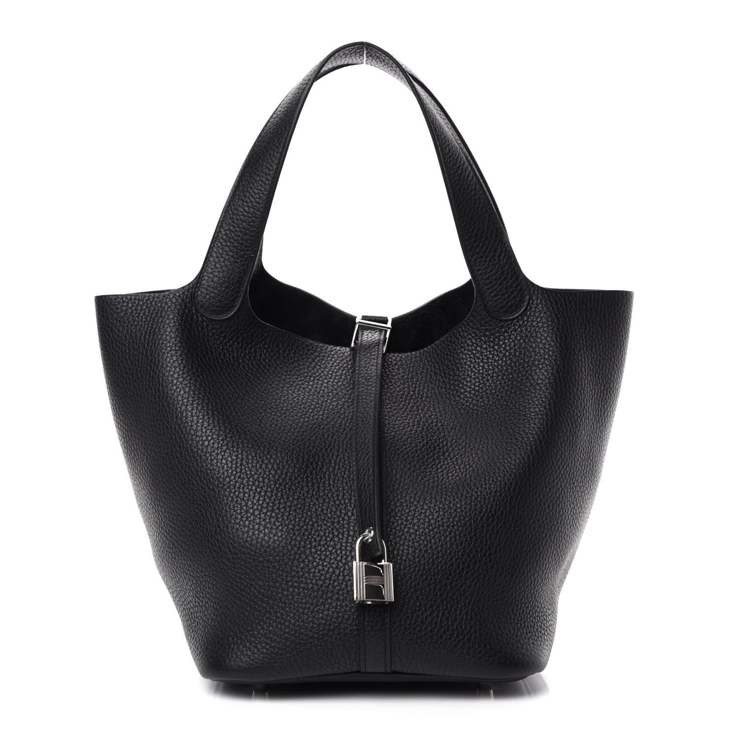 Hermes Taurillon Clemence Picotin Lock 22 MM Black 1 of 11