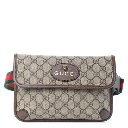 Gucci GG Supreme Monogram Neo Vintage Web Belt Bag Brown 1 of 9