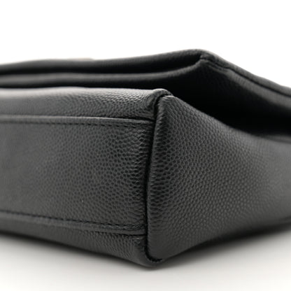 Saint Laurent Grain De Poudre Monogram Toy West Hollywood Fold-Over Bag Black 9 of 9