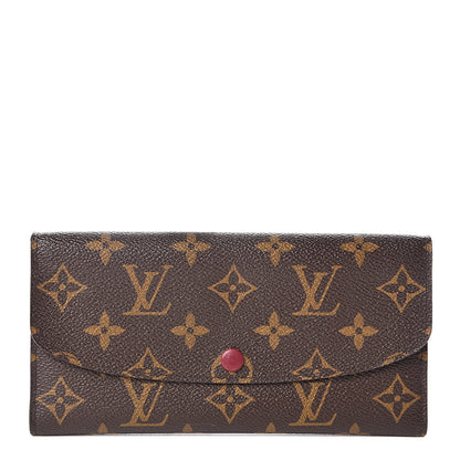Louis Vuitton Monogram Emilie Wallet Fuchsia 1 of 7