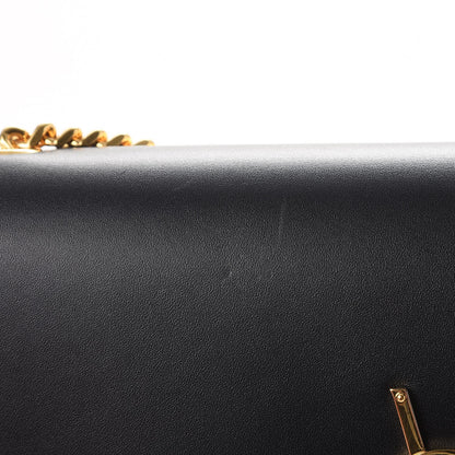 Saint Laurent Smooth Calfskin Medium Classic Monogram Kate Tassel Satchel Black 9 of 9