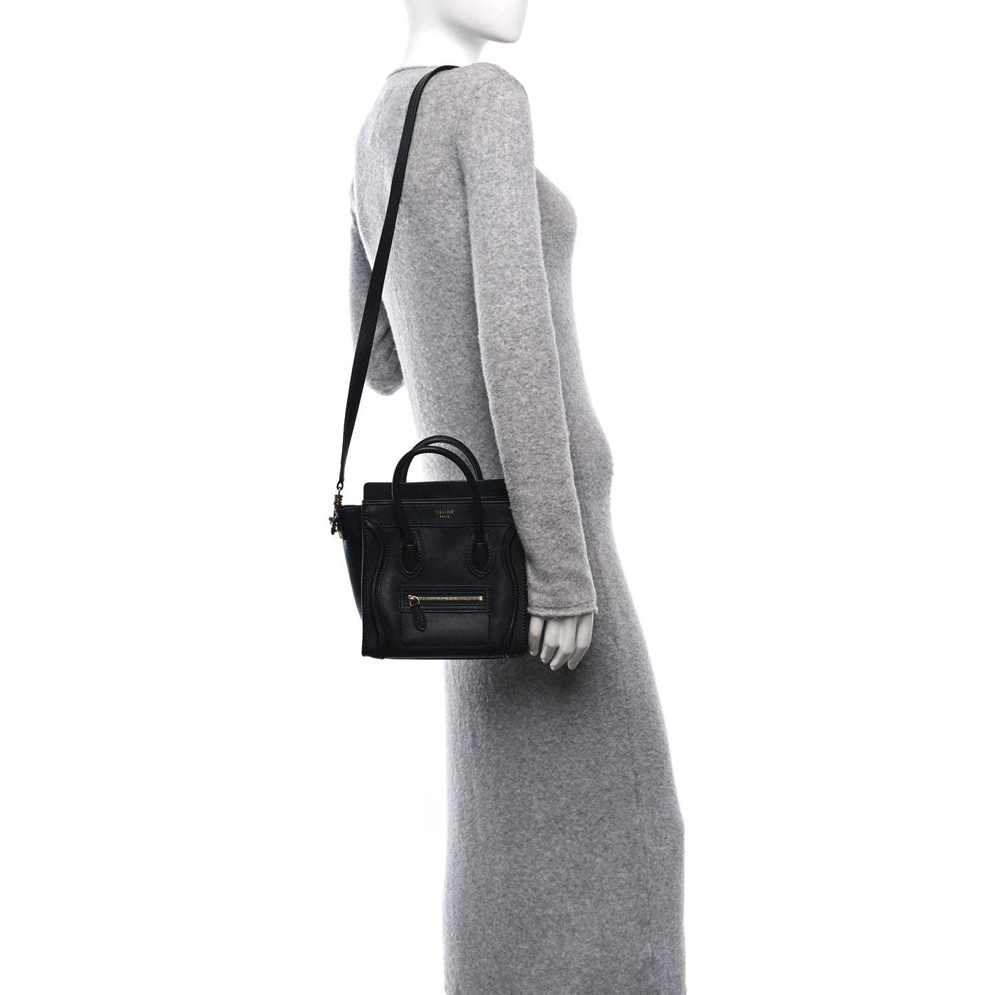 Smooth Calfskin Nano Luggage Black