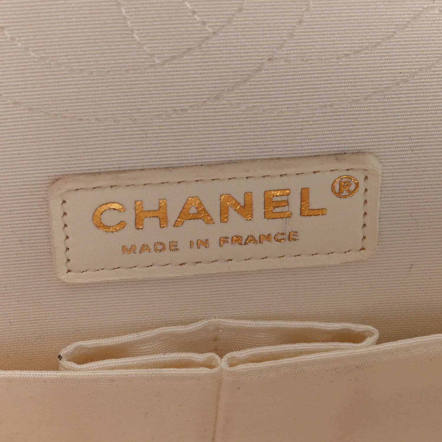 Chanel Denim Floral Printed Medium Double Flap Beige 6 of 11