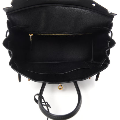 Hermes Togo Birkin 25 Black 5 of 11