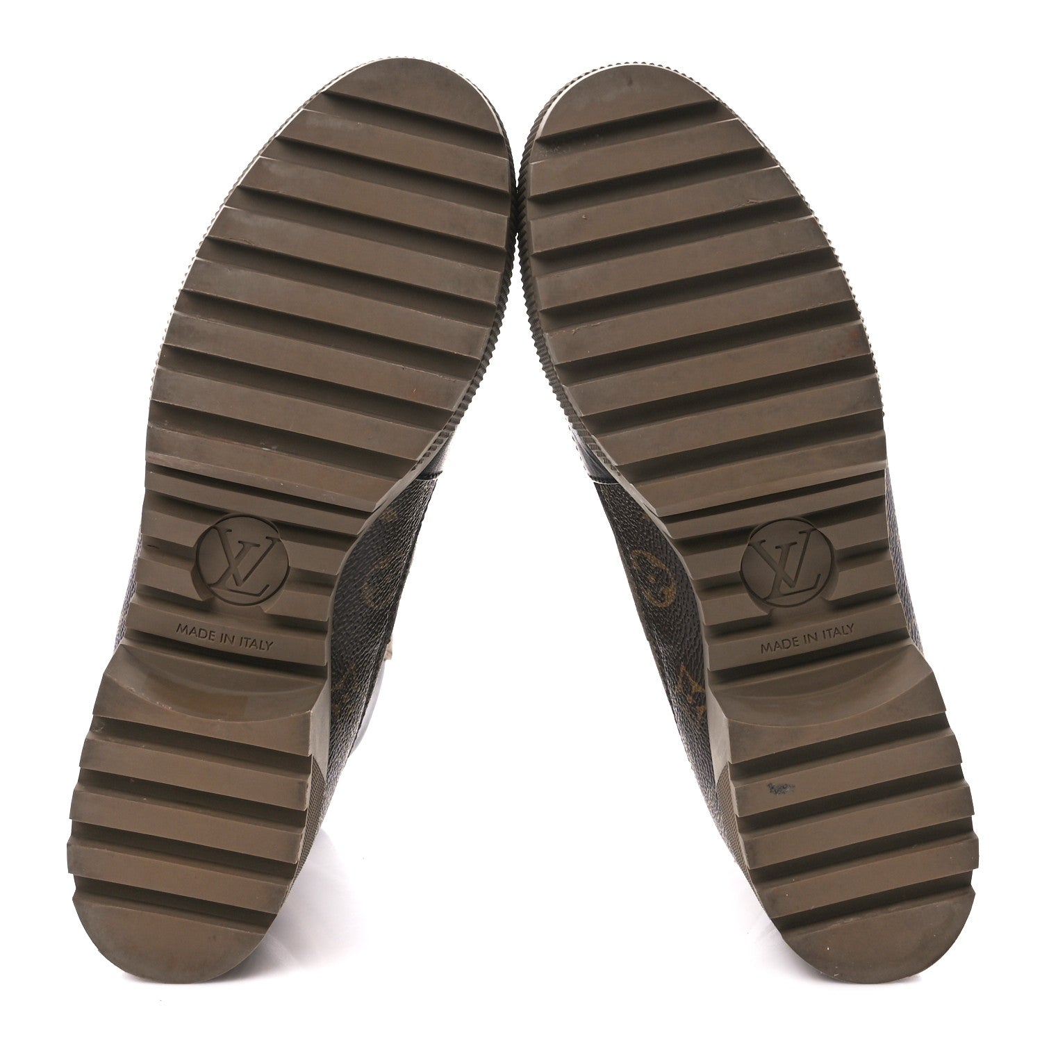 Louis Vuitton Suede Calfskin Monogram Laureate Platform Desert Boots 41 Taupe 5 of 9