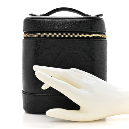 Chanel Caviar Cosmetic Vanity Bag Black 2 of 9