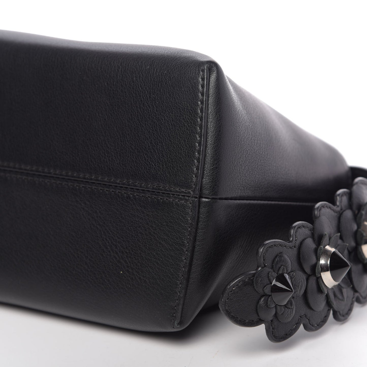 Vitello Dolce Flowerland Croc Tail Medium By The Way Boston Bag Black
