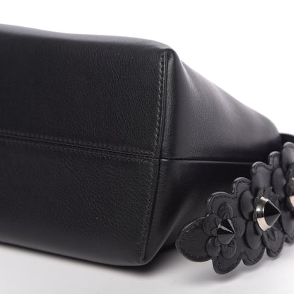 Fendi Vitello Dolce Flowerland Croc Tail Medium By The Way Boston Bag Black 9 of 9