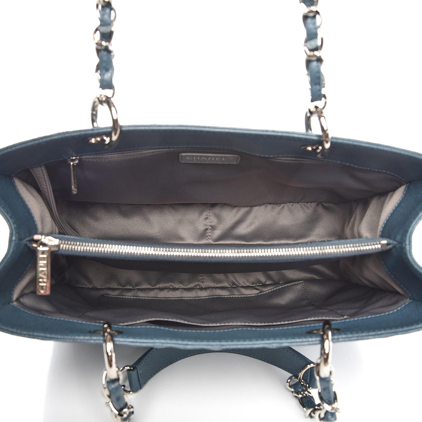 Caviar Quilted Grand Shopping Tote GST Blue