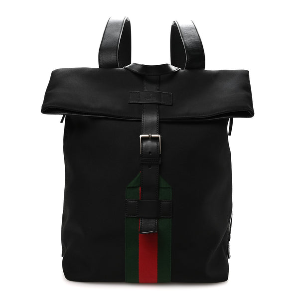 Gucci Black Technocanvas Backpack with adjustable straps Gucci Techpack Black Techno Canvas Backpack main image 3