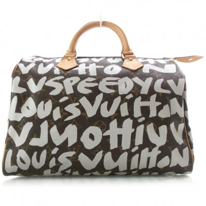 Louis Vuitton Monogram Graffiti Speedy 30 Silver 1 of 9