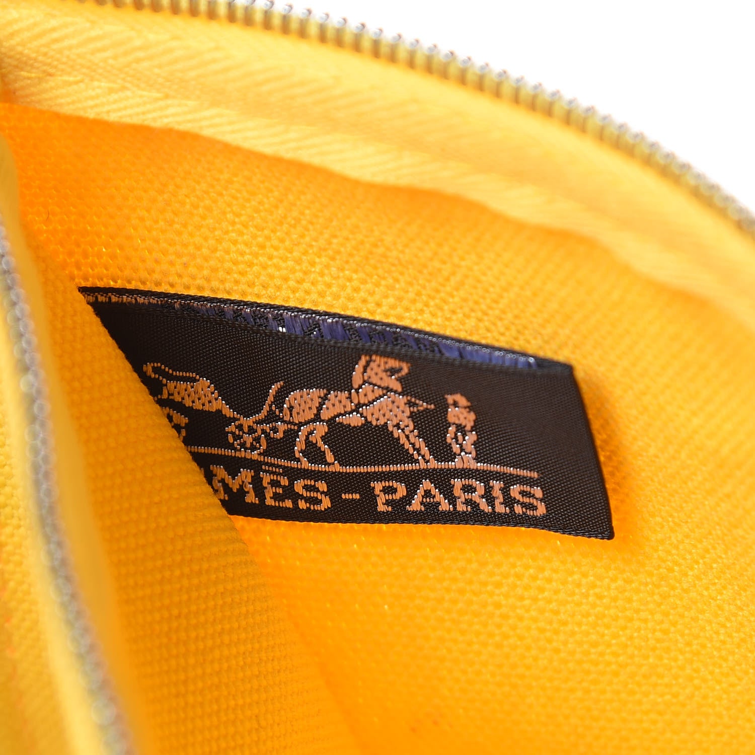 Hermes Canvas Panier De Plage Tote Yellow 8 of 13