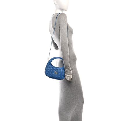 Miu Miu Nappa Matelasse Small Wander Hobo  Onda 2 of 10