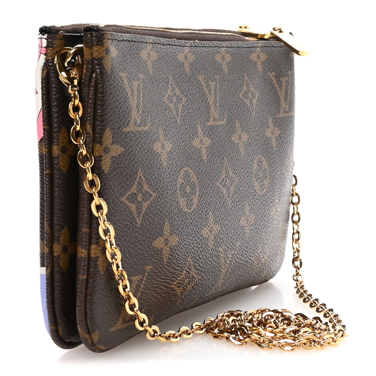 Louis Vuitton Monogram 2019 Christmas Animation Double Zip