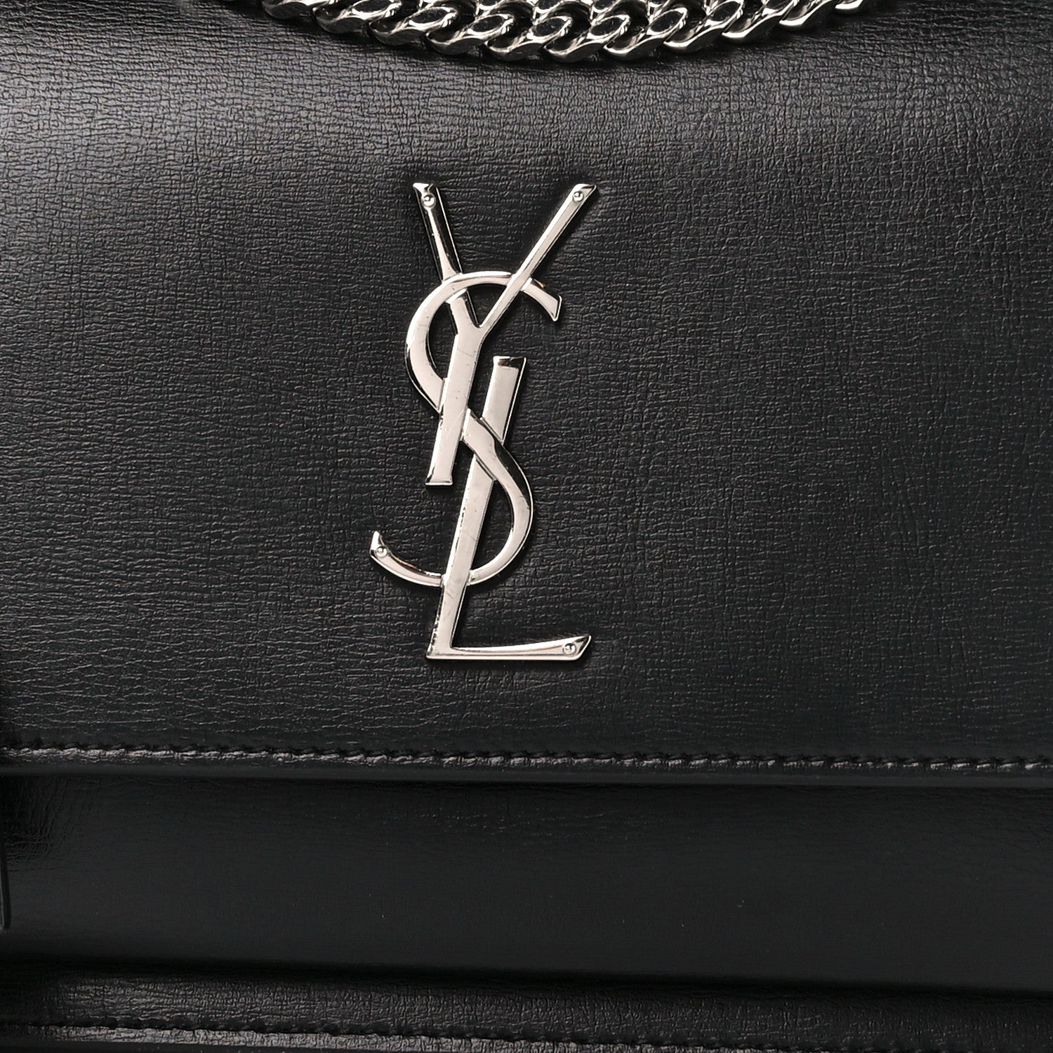 Saint Laurent Calfskin Medium Monogram Sunset Black 10 of 13