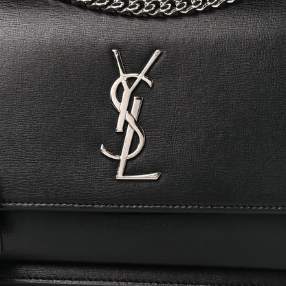 Saint Laurent Calfskin Medium Monogram Sunset Black 10 of 13