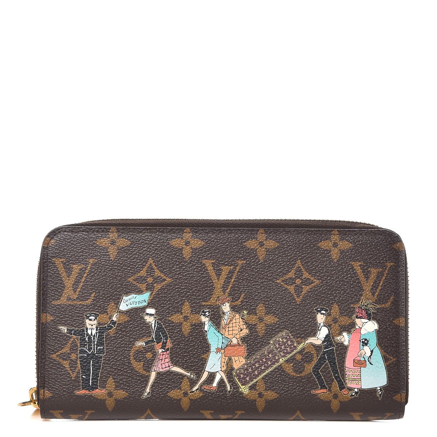 Louis Vuitton Monogram Illustre Zippy Wallet Rose 1 of 7