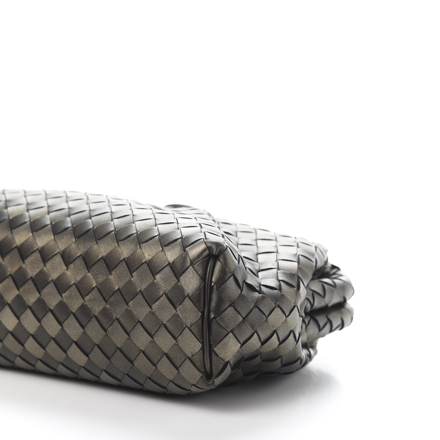 Nappa Intrecciato The Lauren 1980 Clutch Platinum