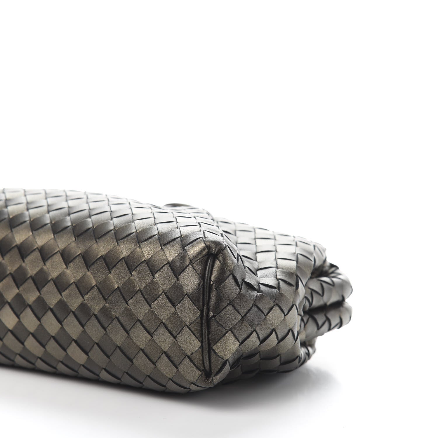 Bottega Veneta Nappa Intrecciato The Lauren 1980 Clutch Platinum 10 of 11