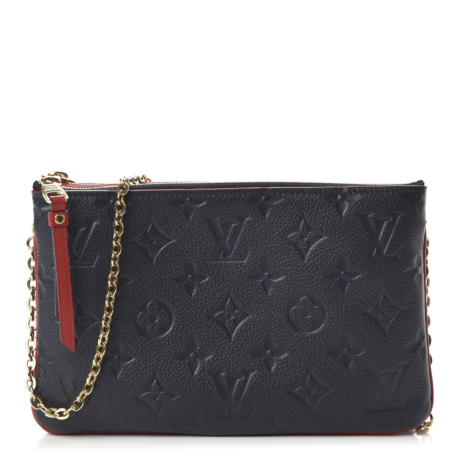 Louis Vuitton Empreinte Double Zip Pochette Marine Rouge 1 of 9