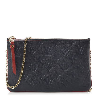 Louis Vuitton Empreinte Double Zip Pochette Marine Rouge 1 of 9