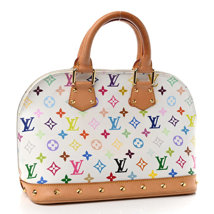 Louis Vuitton Monogram Multicolor Alma White 3 of 12