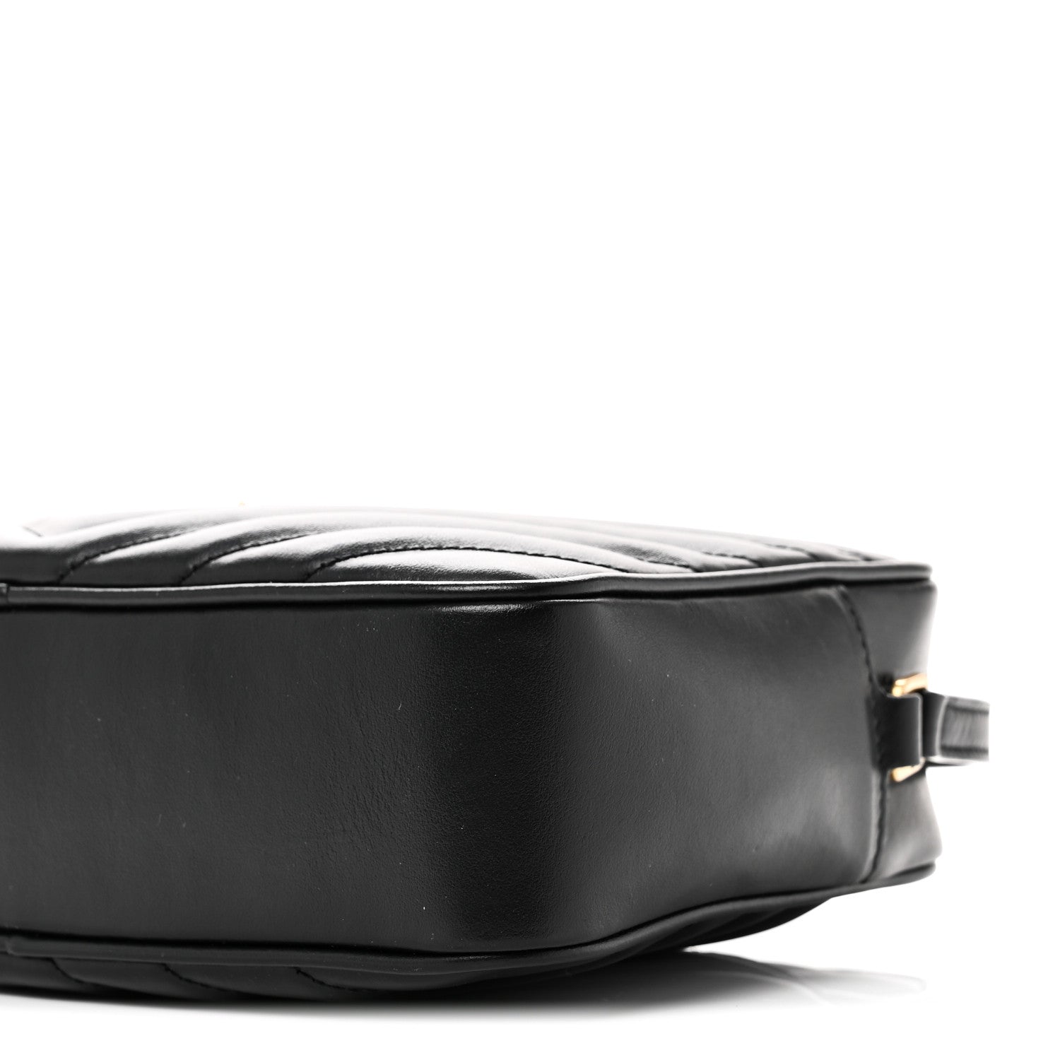 Saint Laurent Calfskin Matelasse Monogram Lou Camera Bag Black