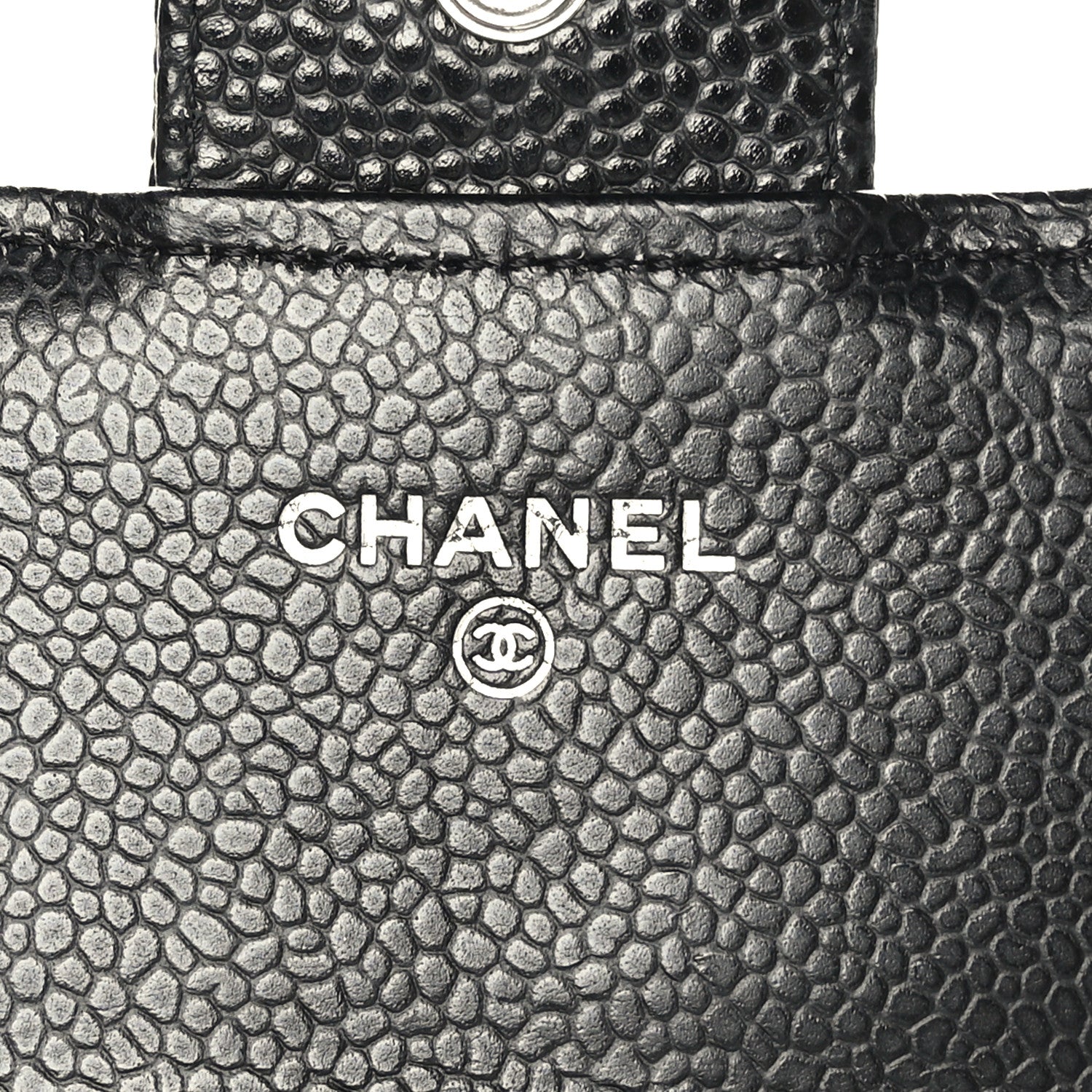 Chanel Caviar Quilted Large Gusset Flap Wallet Black 6 of 9