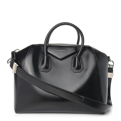 Givenchy Shiny Lord Calfskin Medium Antigona Black 1 of 23