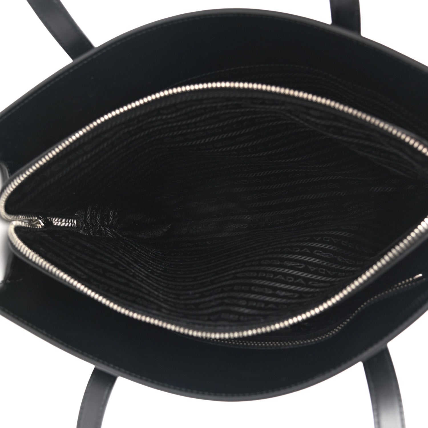 Prada Spazzolato Medium Re-Edition 1995 Double Handle Handbag Black 5 of 10