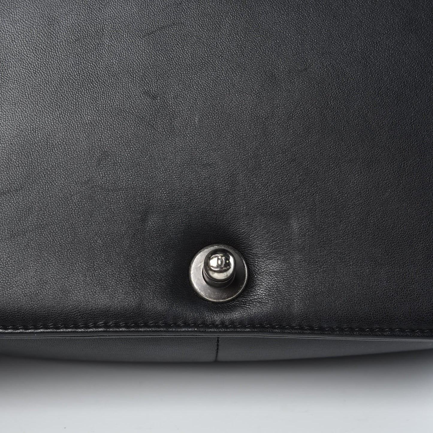 Lambskin Quilted Medium Boy Flap Black