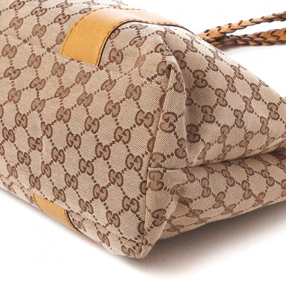Gucci Monogram Medium Bamboo Bar Tote Yellow 5 of 8