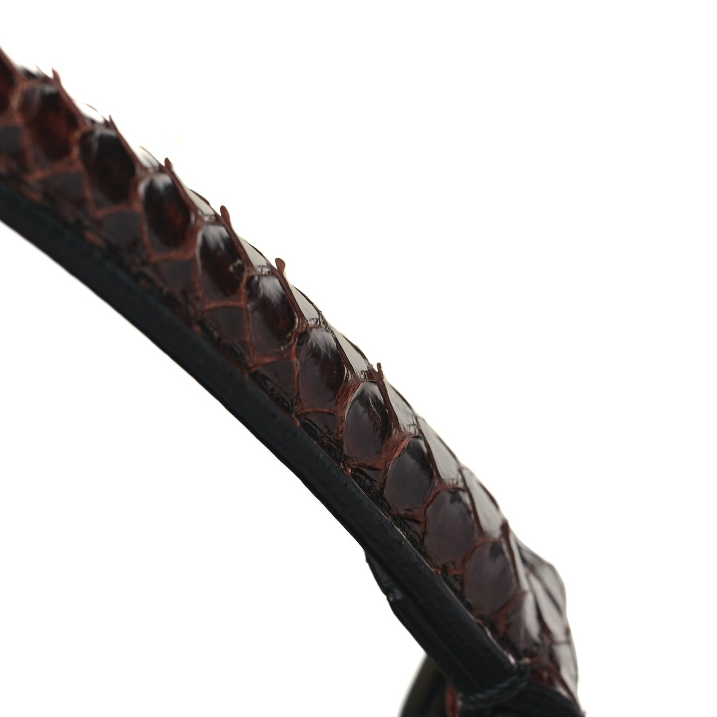 Crocodile Large Peekaboo Iconic Satchel Brown