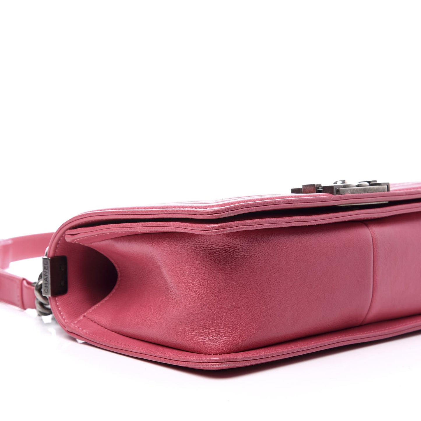 Calfskin Quilted Medium Boy Flap Pink