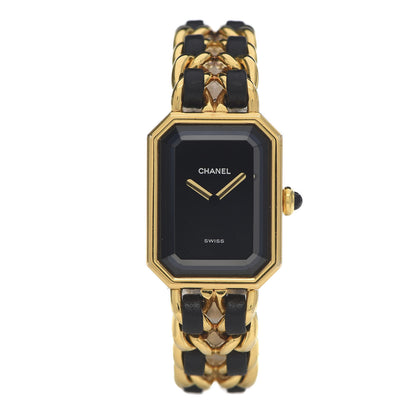 Chanel Stainless Steel Lambskin 20mm Chain Premiere Quartz Watch Gold M 1 of 6