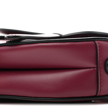 Christian Dior Supple Calfskin Mini Saddle Bag With Strap Purple 10 of 10